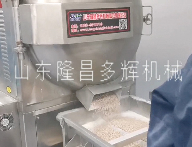 膨化阿胶珠客户使用现场